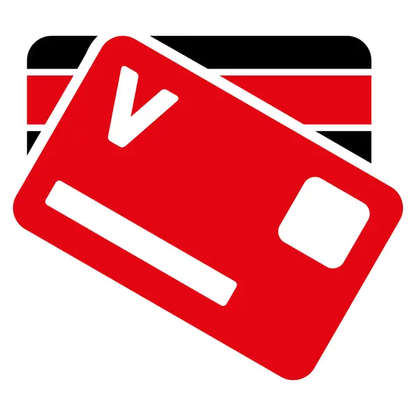 Ikony kart bankowych — Zdjęcie stockowe
