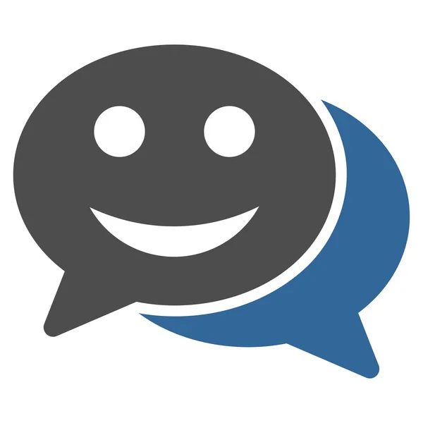 Glückliches Chat-Symbol — Stockfoto