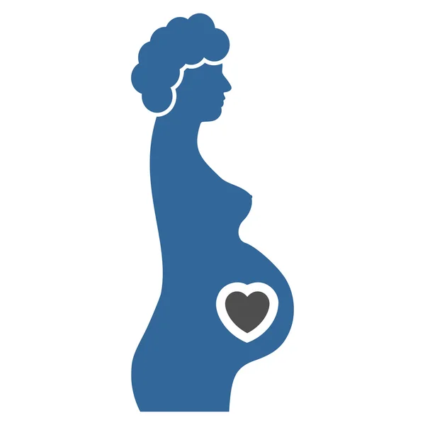 Icono femenino embarazada — Foto de Stock