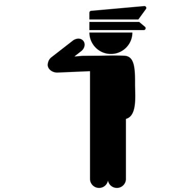 Erkek kişi memur simgesi