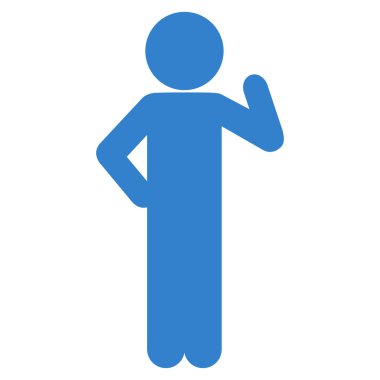 Genç adam teklif simgesi