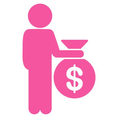 Kişi yatırımcı simgesi