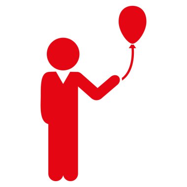 Çocuk balon simgesiyle