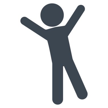 Genç adam sevinç kutsal kişilerin resmi