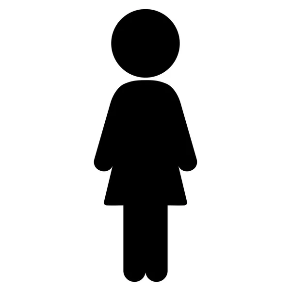 Standing Girl Icon — Stock Vector