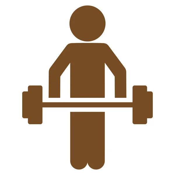 Client Power Lifting Icon — Stock Vector
