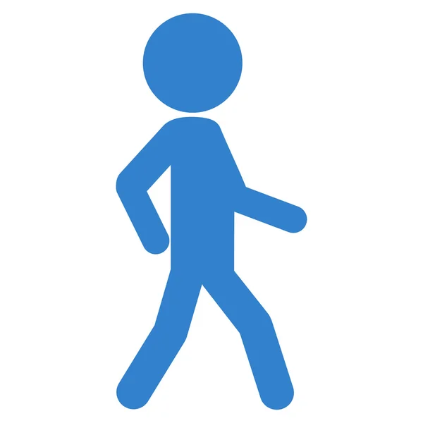 Wandelen menselijke profielpictogram — Stockvector