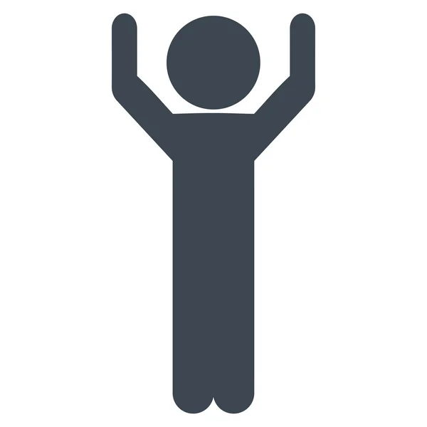 Vriendje handen omhoog pictogram — Stockvector