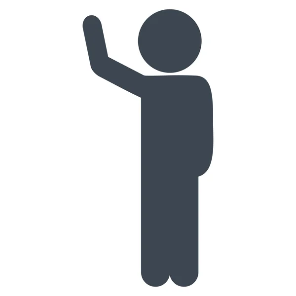 Figura humana Hitchhike Icon — Archivo Imágenes Vectoriales