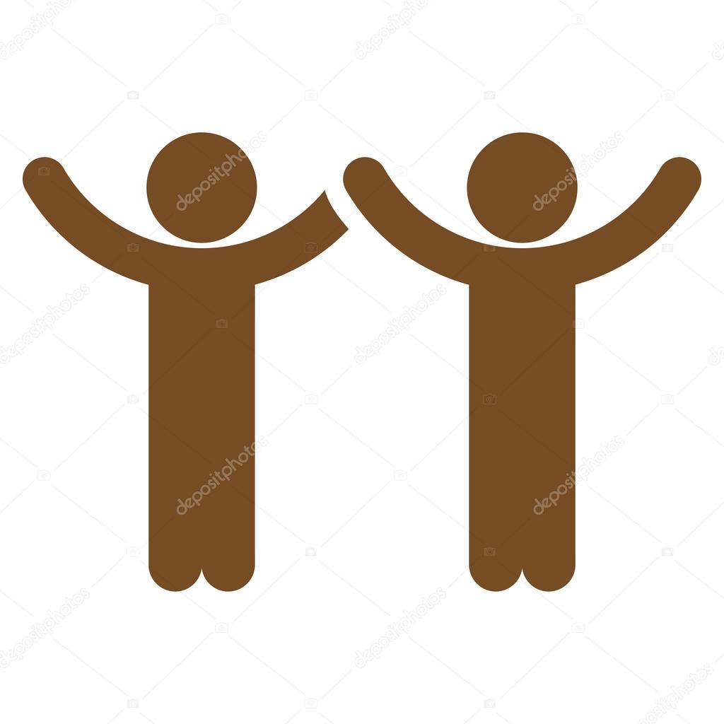 Hands Up Team Icon