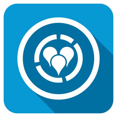 Geo diyagramı Longshadow simgesi