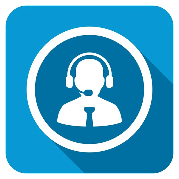 Support Chat Longshadow Icon — Stock Photo, Image