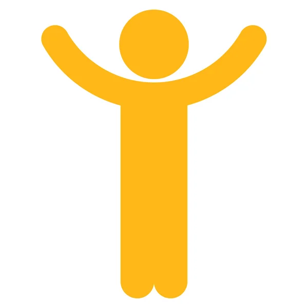 Hands Up Kid pictogram — Stockvector