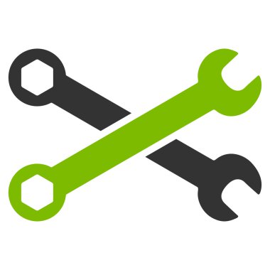 İngiliz anahtarları düz simgesi