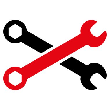 İngiliz anahtarları düz simgesi