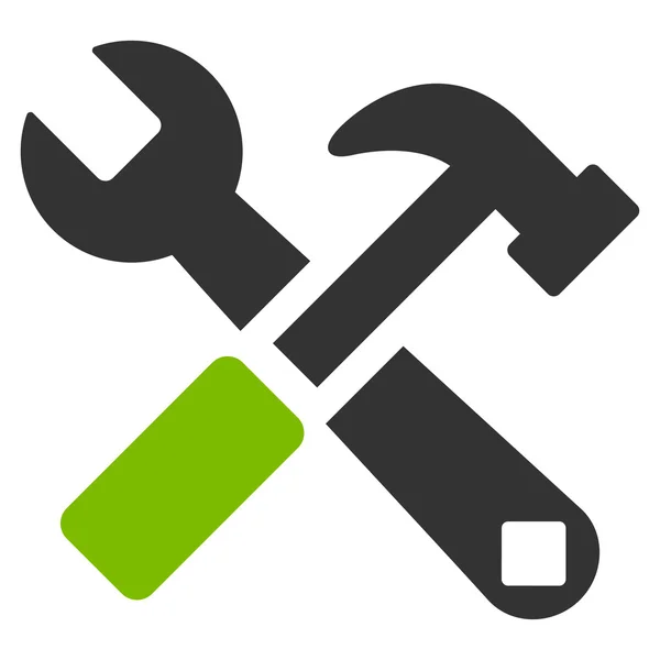 Hammer And Wrench Icon — Stock Photo, Image