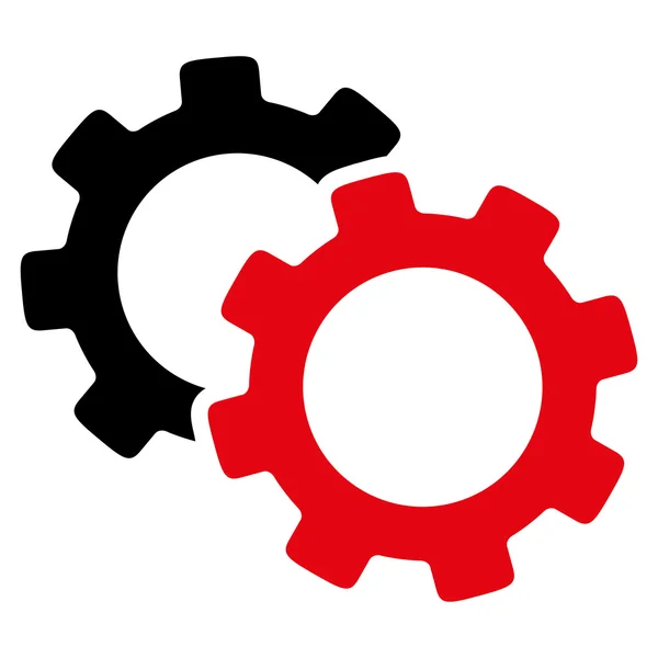 Gears platte pictogram — Stockfoto