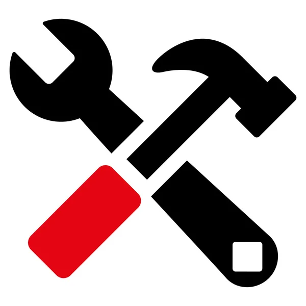 Hammer And Wrench Icon — Stock Photo, Image