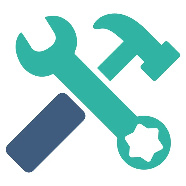 Hammer And Wrench Icon — Stock Photo, Image