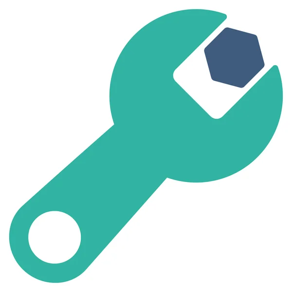 Wrench Flat Icon — Stock Photo, Image