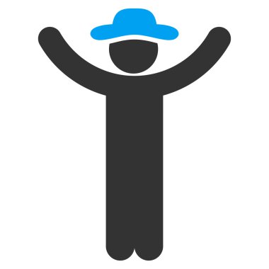 Erkek simgesini Kaldır ellerini