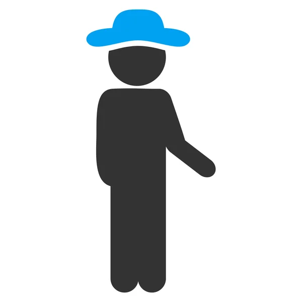 Hombre Idler Icono — Vector de stock