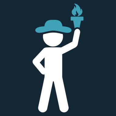 Özgürlük Meşalesi simgesi olan adam