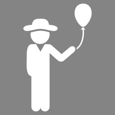 Çocuk balon simgesiyle