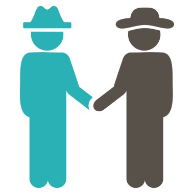 Beyefendi el sıkışma simgesi