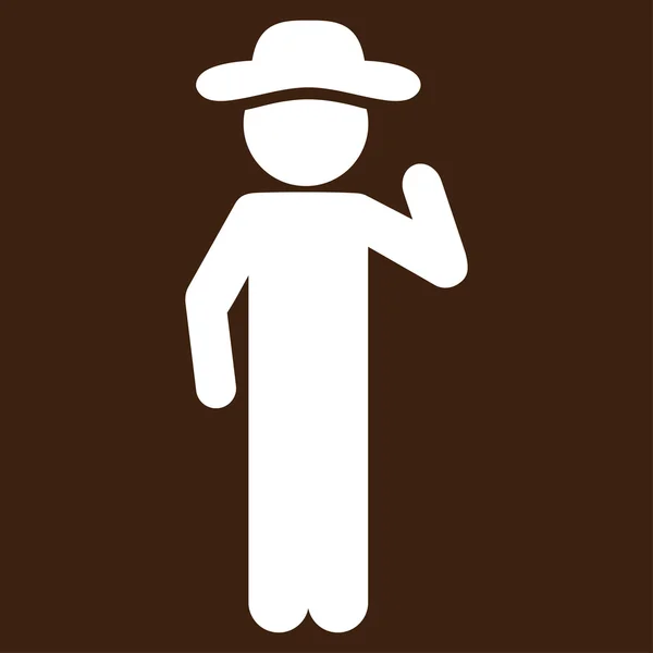 Icono de opinión Guy — Vector de stock