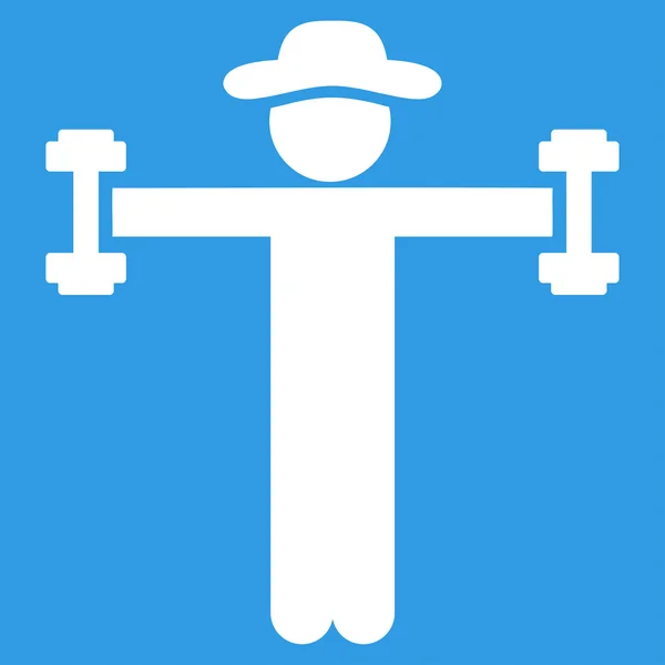 Kolega Fitness ikona — Stockový vektor