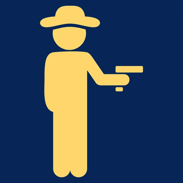 Human Figure Robber Icon — Vector de stoc