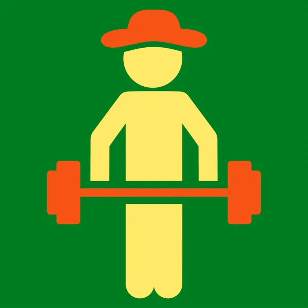 Person Power Lifting Ikone — Stockvektor