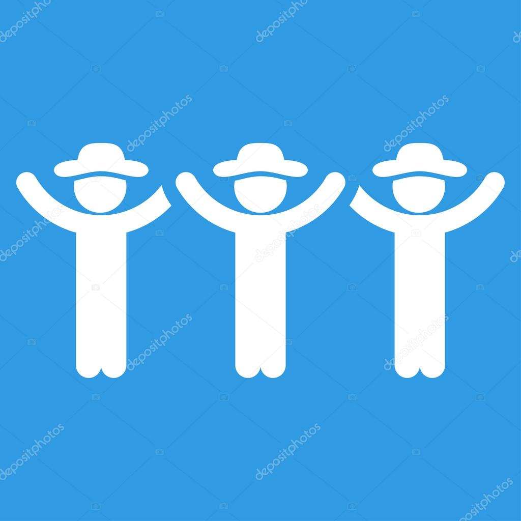 People Hands Up Roundelay Icon
