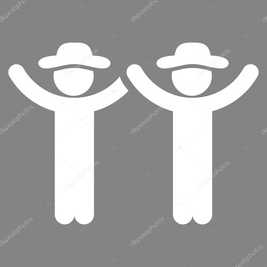 Hands Up Men Icon