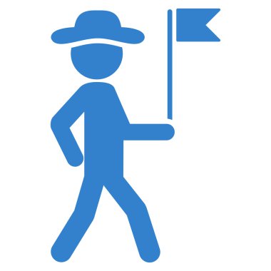 Adam bayrak Kılavuzu simgesi