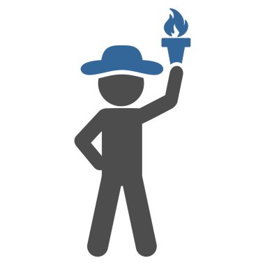 Özgürlük Meşalesi simgesi olan adam