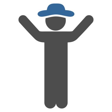 Beyefendi simgesini Kaldır ellerini