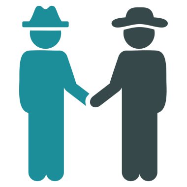 Kullanıcı el sıkışma simgesi