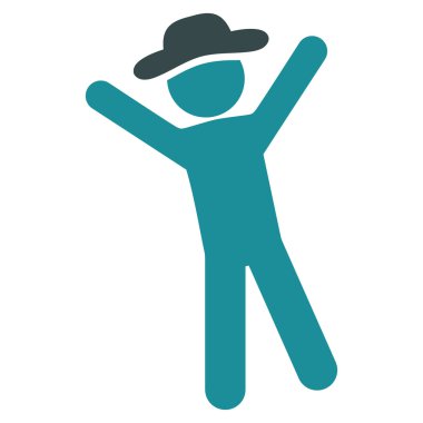 Kişi sevinç kutsal kişilerin resmi