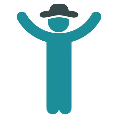 İnsan figürü simgesini Kaldır ellerini