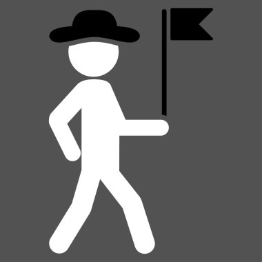 Adam bayrak Kılavuzu simgesi