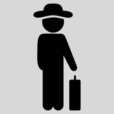 İnsan figürü Bagaj simgesi