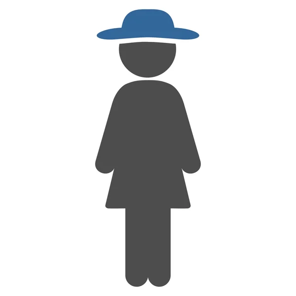 Standing Lady Icon — Stock Vector