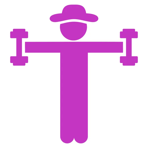 Typische Fitness-Ikone — Stockvektor