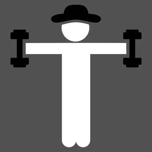 Ikona Guy Fitness — Stockový vektor