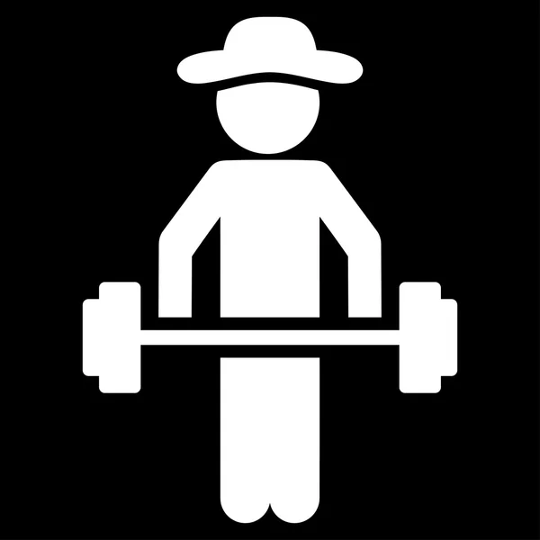 Agente Power Lifting Icono — Archivo Imágenes Vectoriales