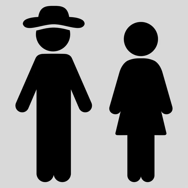 Adam ve kadın simgesi — Stok Vektör