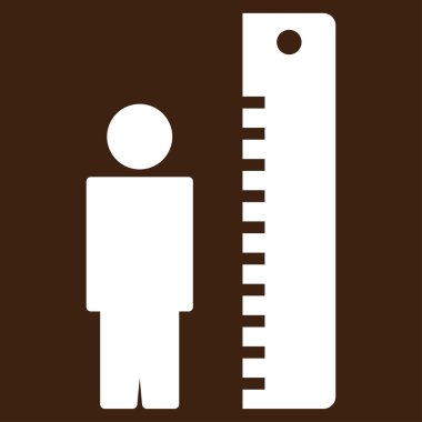 Yükseklik ölçer düz simgesi