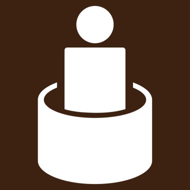 Hasta yalıtım düz simgesi